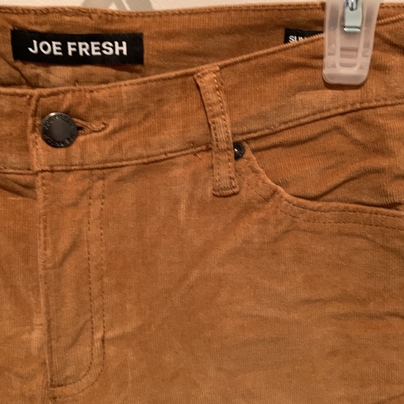 Mustard stretch slim fit corduroy pants size 29 - Picture 2 of 6